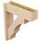 Ekena Millwork 8-in W x 26-in D x 32-in H Balboa Block Rough Cedar Woodgrain TimberThane Outlooker, Primed Tan OUTUR080X26X32BOA44RCPR - alternate 5